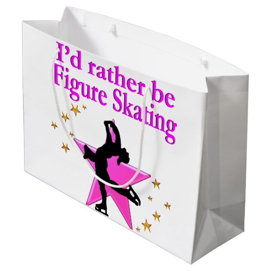  ROZE FIGUUR SCHAATSER GROOT CADEAUZAKJE (Achterkant Gekanteld)