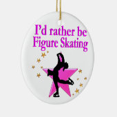  ROZE FIGUUR SCHAATSER KERAMISCH ORNAMENT (Rechts)