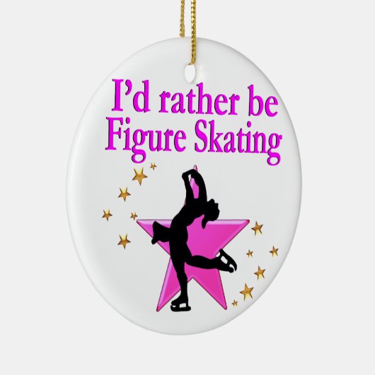  ROZE FIGUUR SCHAATSER KERAMISCH ORNAMENT (Rechts)