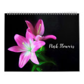 Roze fijne bloesems Agenda Kalender (Hoes)
