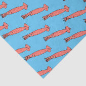 Roze fijne inktvis cartoon illustratie tissuepapier (Detail)