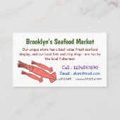 Roze fijne inktvis cartoon illustratie visitekaartje (Voorkant)