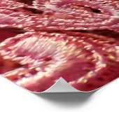 Roze fijne kant textuur met naadloze mooie vin poster (Hoek)