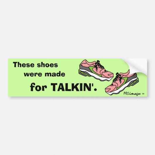 Roze Filibuster Shoes Bumpersticker (Voorkant)