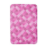 Roze Filigraan Diamant Patroon Badmat (Voorkant Verticaal)