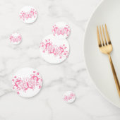  roze Filigree Confetti (Groep)