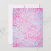 Roze filly & Blue Colt Western Stijl Geslacht Kaart (Achterkant)