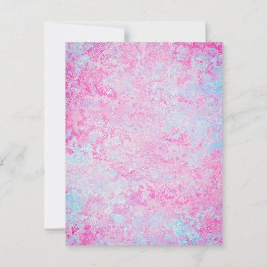 Roze filly & Blue Colt Western Stijl Geslacht Kaart (Achterkant)