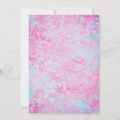 Roze filly & Blue Colt Western Stijl Geslacht Kaart (Achterkant)