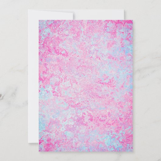 Roze filly & Blue Colt Western Stijl Geslacht Kaart (Achterkant)