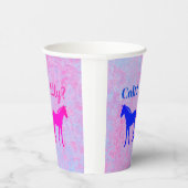 Roze filly & Blue Colt Western Stijl Geslacht Papieren Bekers (Rechts)