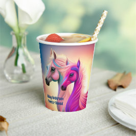 Roze filly & Blue Colt Western Stijl Geslacht Papieren Bekers