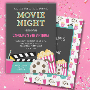 ROZE FILM NACHT PARTY UITNODIGING