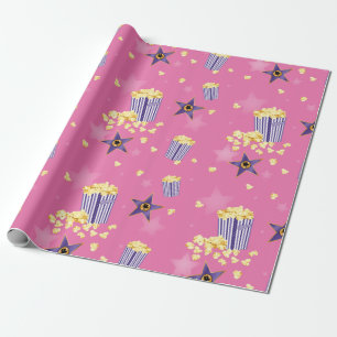 Roze film popcorn wrapping papier