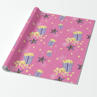 Roze film popcorn wrapping papier
