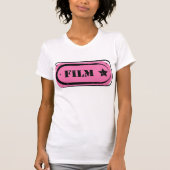 Roze Film Ticket Vrouwen T-Shirt (Voorkant)