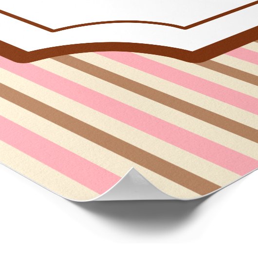 Roze filmkunst poster (Hoek)