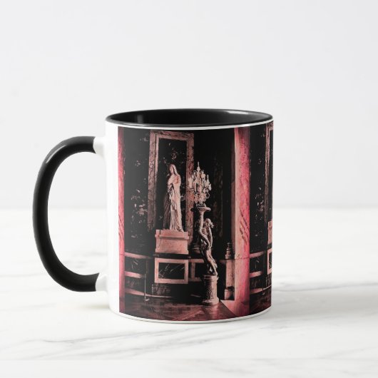 Roze Fisheye Versailles Statue Mok (Links)