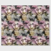 Roze flacon Abstract Cadeaupapier (Vlak)