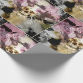 Roze flacon Abstract Cadeaupapier (Hoek)