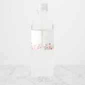 Roze flacon Baby shower Etiket (Achterkant)