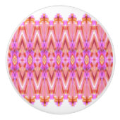 Roze flacon keramische knop (Voorkant)