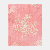 Roze flacon met flesje met flesje fleece deken (Voorkant)