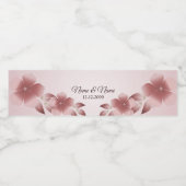 Roze flacon water Etiket (Enkel label)