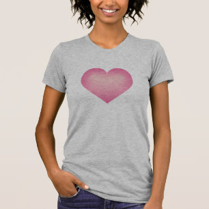 Roze flade-hart T-shirt