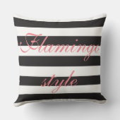 Roze flaminginkpijp kussen (Achterkant)