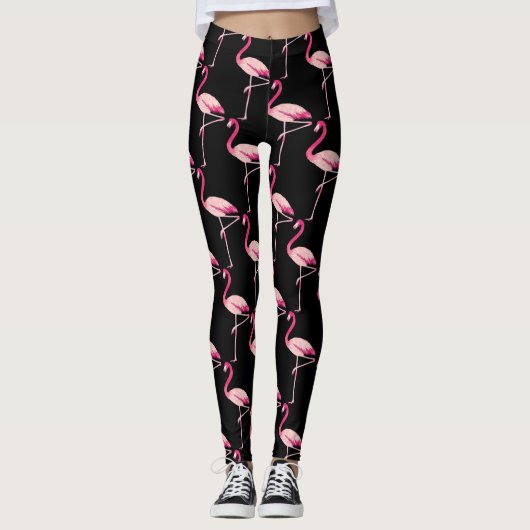 Roze Flamingo 101 Leggings (Voorkant)