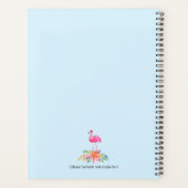Roze Flamingo 2 & Tropische Hibiscus bloemen bouqu Planner (Achterkant)