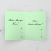 Roze Flamingo 3 Kaart (Binnen)