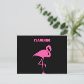 Roze Flamingo aanpassen Briefkaart (Staand voorkant)