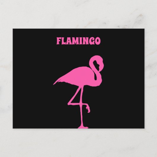 Roze Flamingo aanpassen Briefkaart (Voorkant)