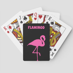 Roze Flamingo aanpassen Pokerkaarten