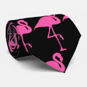 Roze Flamingo aanpassen Stropdas (Opgerold)
