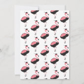Roze Flamingo Animal Afstuderen Kaart (Achterkant)