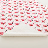 Roze flamingo Animal Kerstkerstmis Sherpa Deken (3/4)