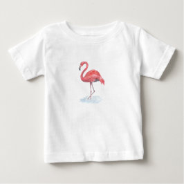 Roze Flamingo, aquarel .