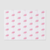 Roze Flamingo Aquarelpatroon Strand Tissuepapier (Voorkant)