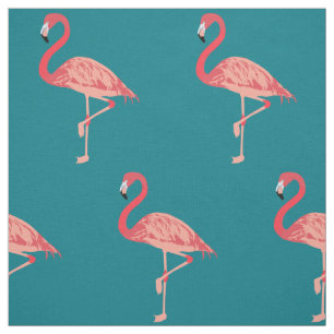 Roze flamingo Art Fabric Stof