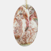 Roze Flamingo Art Keramisch Ornament (Rechts)