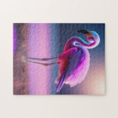 ROZE FLAMINGO ART LEGPUZZEL (Horizontaal)