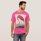  roze flamingo audubon t-shirt (Voorkant volledig)