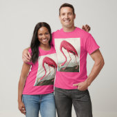  roze flamingo audubon t-shirt (Unisex)