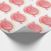 Roze Flamingo Baby shower | Inpakpapier (Hoek)