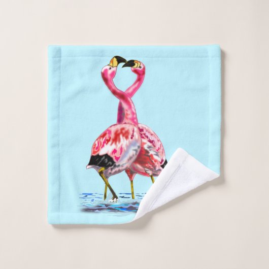 Roze flamingo badhanddoeken bad handdoek (Wasdoekje)