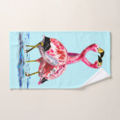 Roze flamingo badhanddoeken bad handdoek (Handdoek)