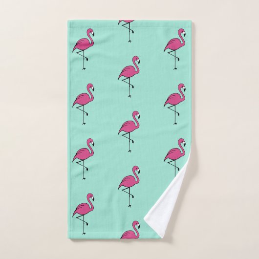  roze flamingo badhanddoeken set cadeau bad handdoek (Handdoek)